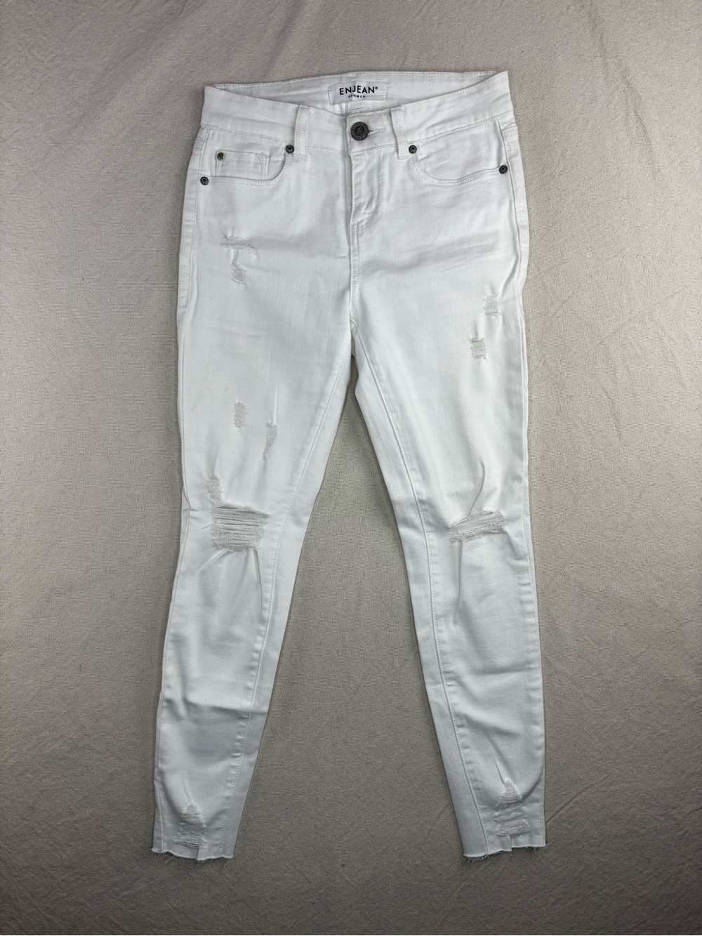 Enjean denim juniors size 1 white jeans